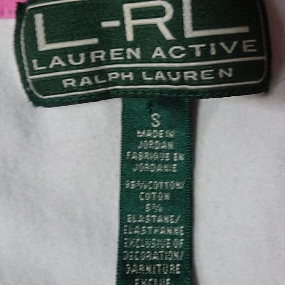 LRL Lauren Active Qtr Zip White Tank Top Small - Picture 2 of 3